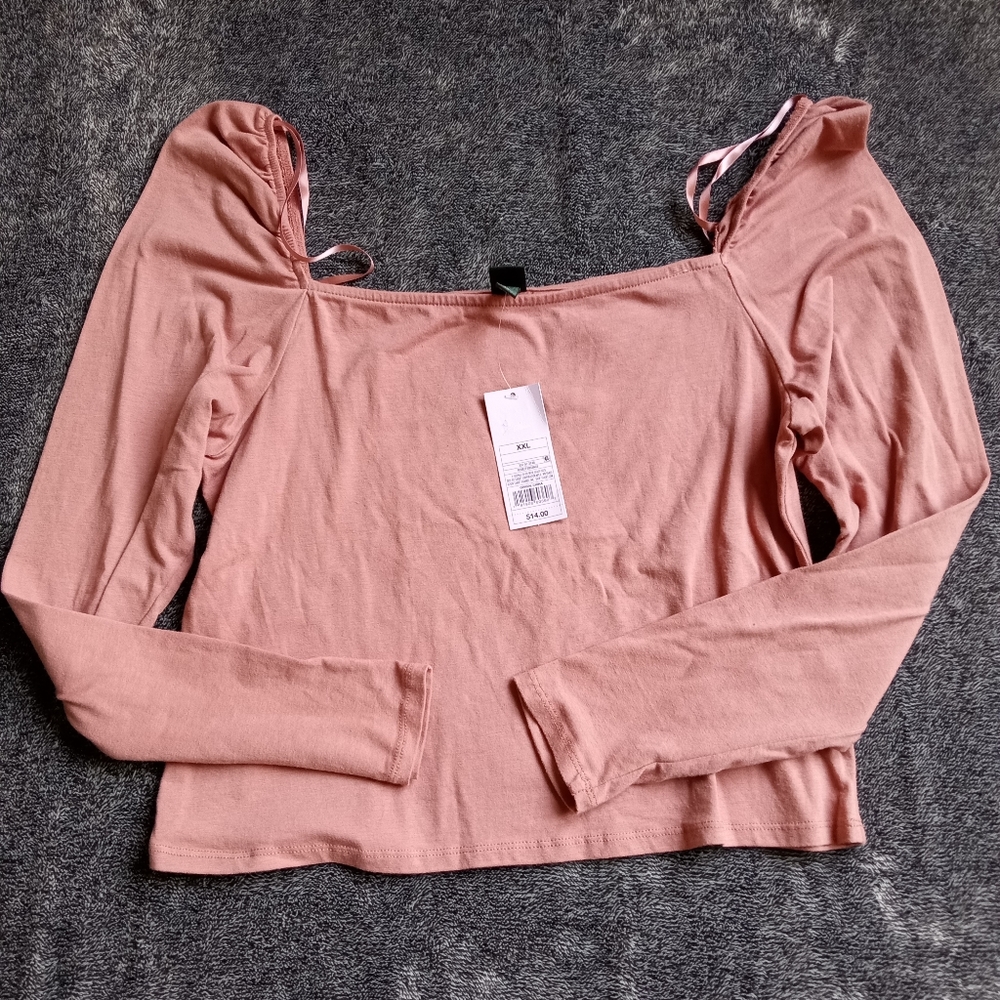Wild Fable NWT off shoulder crop